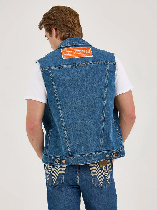 Whataburger Mens Cut-Off Vest:Rodeo Dust Fade:L