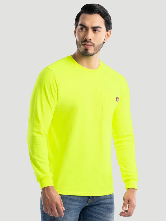 Men's Heavyweight Workwear T-Shirt in Yellow