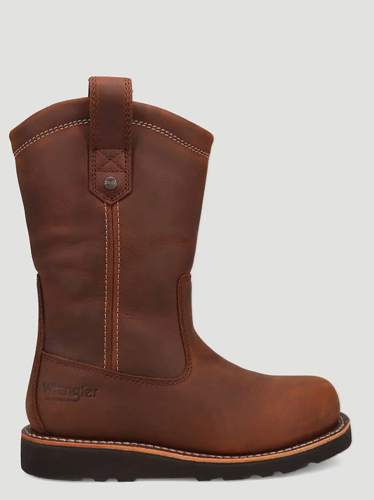 Women's Tanya Steel-Toe Work Boot in Saddle Tan
