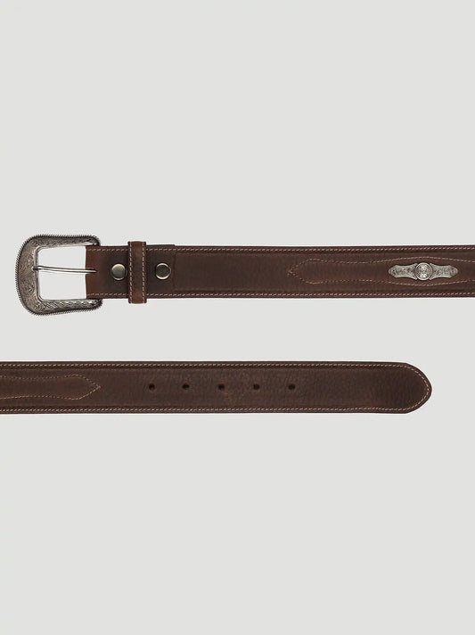 Men's Cowboy Concho Belt in Brown