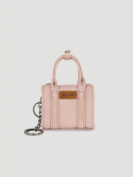 Mini Tote Key Chain:Dark Pink:One Size