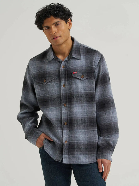 Men's Blanket Flannel Overshirt in Turbulence