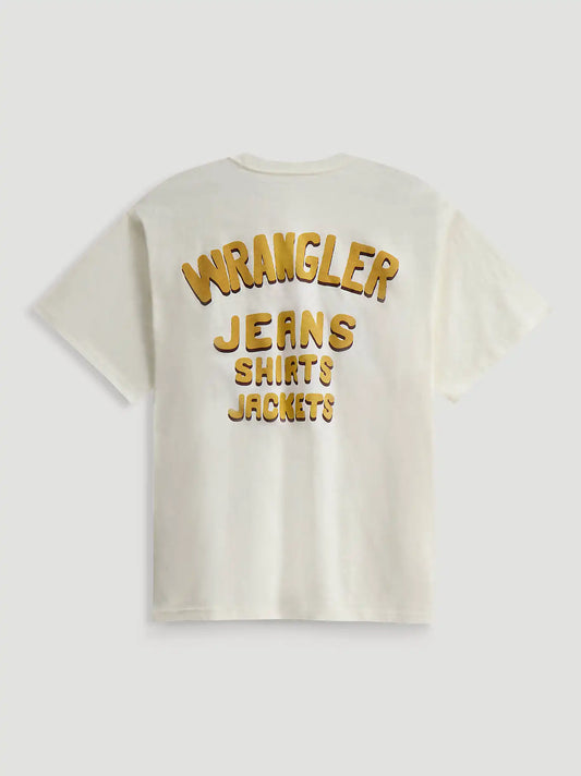 Golden Bronc Girlfriend Dual Graphic Tee in Marshmallow