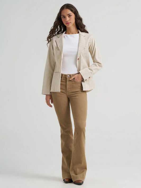 Women's Wrangler Retro® Bailey High Rise Colorwash Trouser Jean in Emersyn