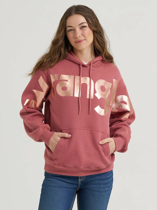 Women’s Wrangler Wide Open Spaces Logo Hoodie in Pink Shadow