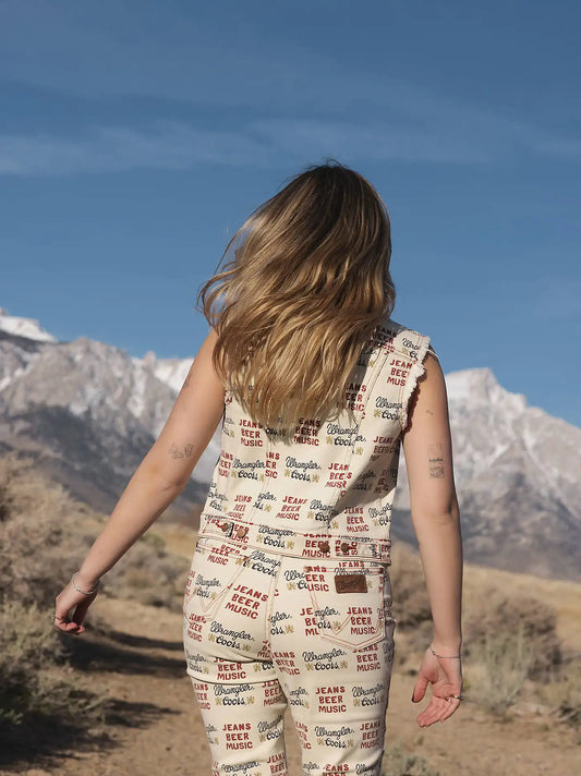 Wrangler x Coors Women's Printed Vest in Multicolor