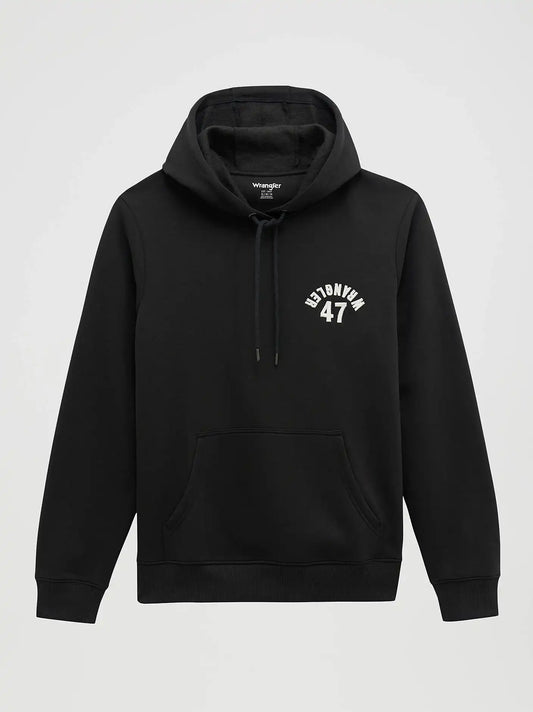 Upside Down Wrangler Graphic Hoodie in Phantom