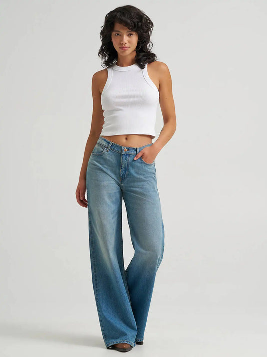 Women's Low Rise Baggy Jean in Glacier