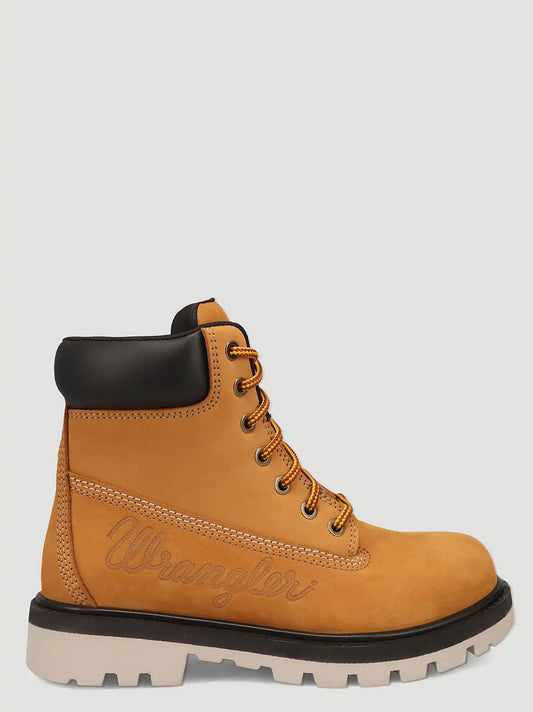 Women's Alana Steel-Toe Lace-Up Work Boot in Tan