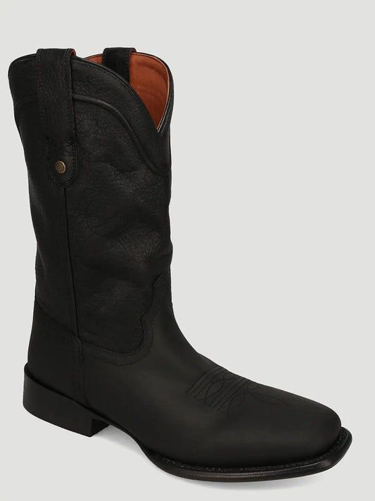 Men's Montana Square-Toe Western Boot in Black