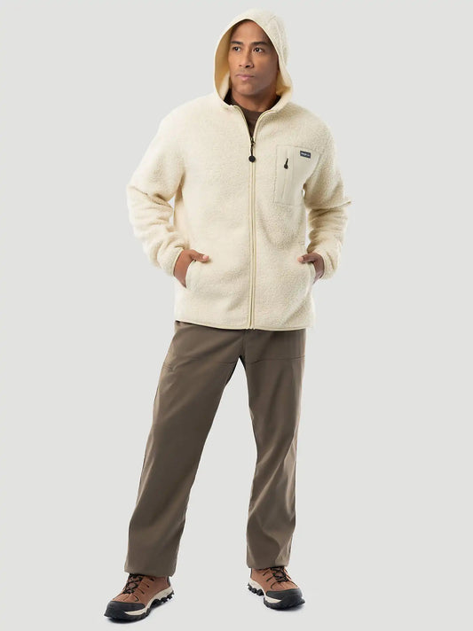 Men's Wrangler ATG™ Sherpa Zip Front Jacket in Bone White