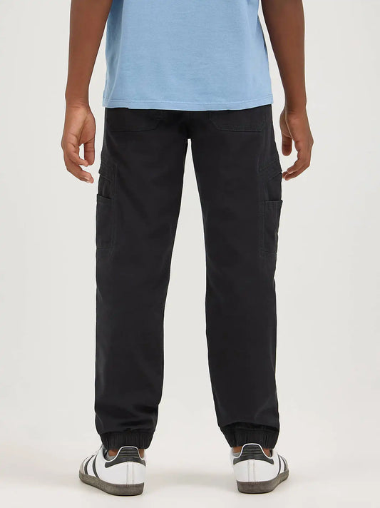 Boy's Wrangler® Free To Stretch Gamer Cargo Pant (8-16) in George Black