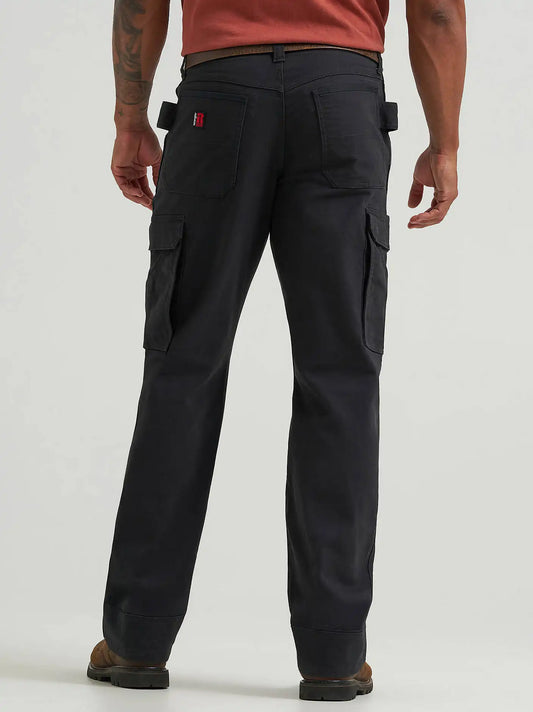 Wrangler® RIGGS Workwear® Performance Canvas Ranger Cargo Pant in Jet Black