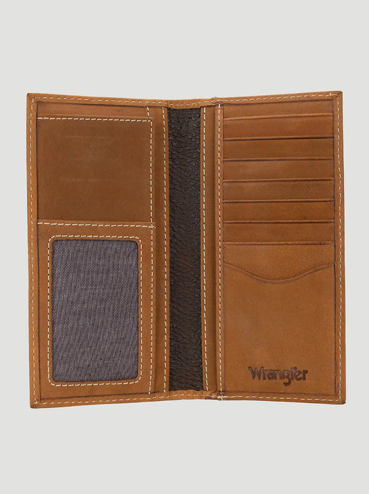 Mens Leather Tool Rodeo Wallet:Cognac:OS