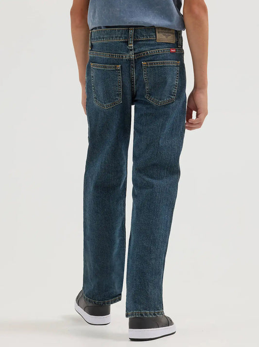 Boy's Wrangler® Five Star  Classic Straight Fit Jean (4-7) in Sunkissed Denim