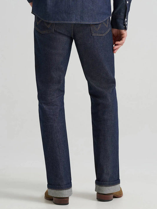 Wrangler® Cowboy Cut® Raw Selvedge Blue Bell Jean in Indigo Raw